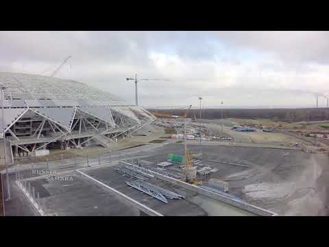 В сети появилось новое видео со стройки стадиона «Самара Арена»